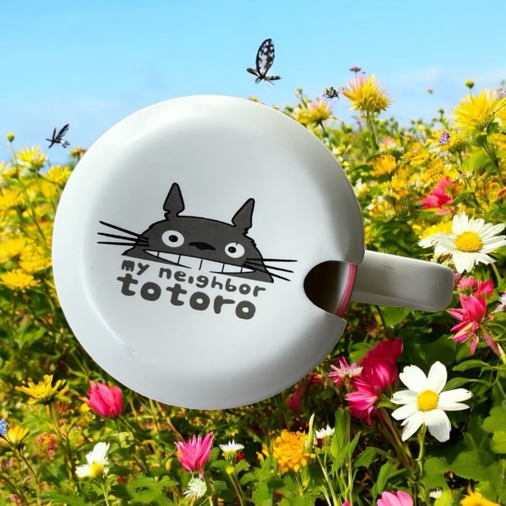 RARE My Neighbor Totoro Ceramic Mugs w/Lid - Picture 8 of 11